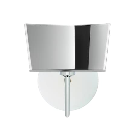 Groove Mini Sconce, Mirror-Frost, Chrome Finish, 1x40W Halogen